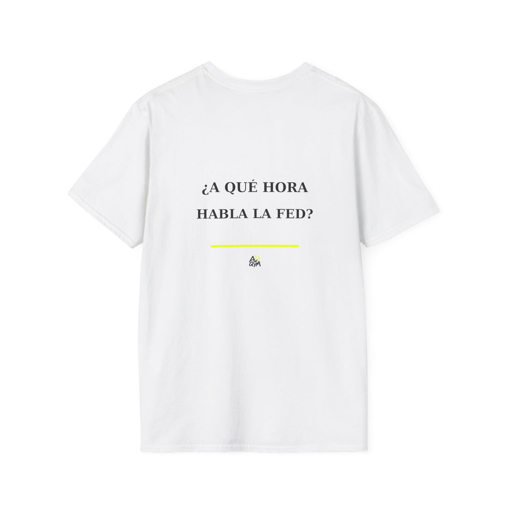 Camiseta «¿A qué hora habla la FED?»